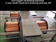 máquina de encalhamento 650 de cobre + desenho e pagamento-fora do fio da multi-cabeça de 4 linhas centrais