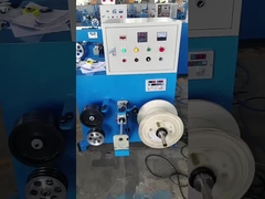 Máquina de captação de duas cabeças com tração de tensão e arranjo automático de fios.