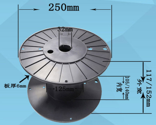 Fabricação de cabos plástica de Bobbin Spool For Wire And do ABS