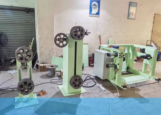 8 figura cabeças do dobro de LAN Cable Winding Machine With