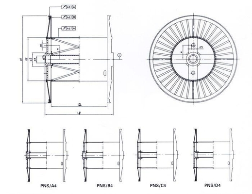 Bobinas/cabos de fibra ótica corrugados carretel de Bobbin For Stranding Machine /Steel