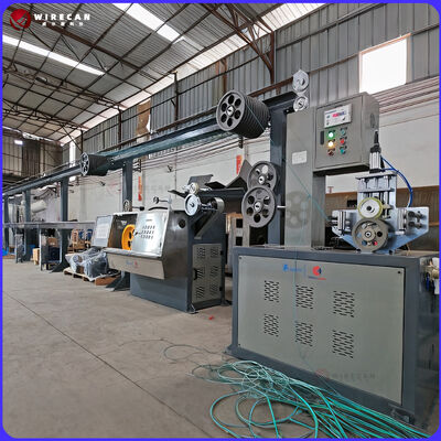 Linha de Extrusão de Fio de Controle PLC GF-80+60+50mm Para Produção de Fio de Construção