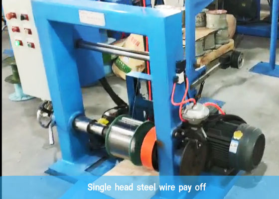 Única linha de produção do cabo de EVA Coating Machine Fiber Optic do fio de aço da cabeça 21kw