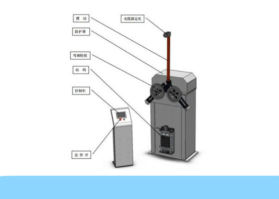Cabo de fibra ótica padrão equipamento de teste repetido da dobra IEC-60794-1-2