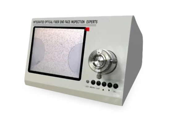 Verificador portátil do cabo de fibra ótica do detector da cara da extremidade da fibra do punho DC12V
