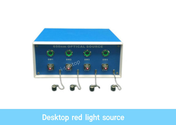 Cabo de remendo vermelho da fibra da máquina da fonte luminosa dos canais do Desktop quatro que faz a máquina