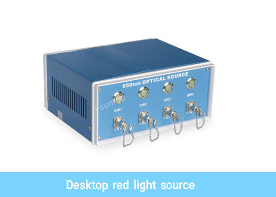 Cabo de remendo vermelho da fibra da máquina da fonte luminosa dos canais do Desktop quatro que faz a máquina