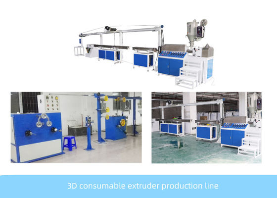 Linha da extrusão de cabo da extrusora do PLA do controle 380V do PLC com impressão 3D