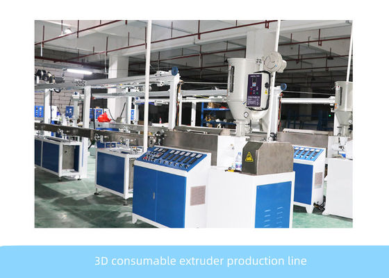 Linha da extrusão de cabo da extrusora do PLA do controle 380V do PLC com impressão 3D