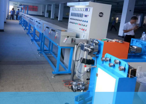 linha de fabricação da extrusão de cabo do silicone da máquina do fio de 15kw 90kg/H