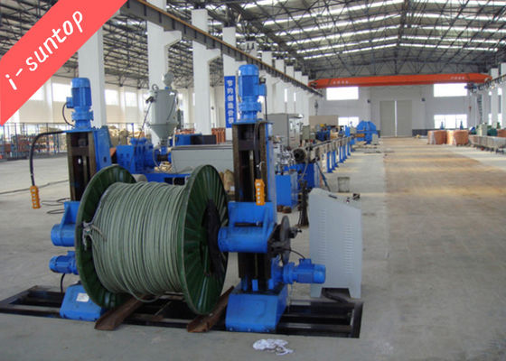 Linha livre da extrusão do halogênio automático 90r/Min Cable Sheathing Machine Cable