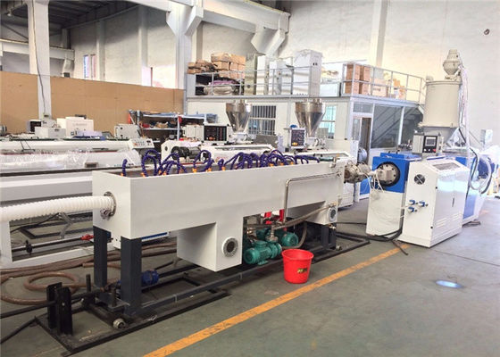 Os grânulo do PE cabografam revestir a máquina, tubulação 37KW espiral que faz a máquina