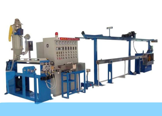 Linha de produção coaxial de formação de espuma química do cabo da máquina da extrusora do fio 15HP