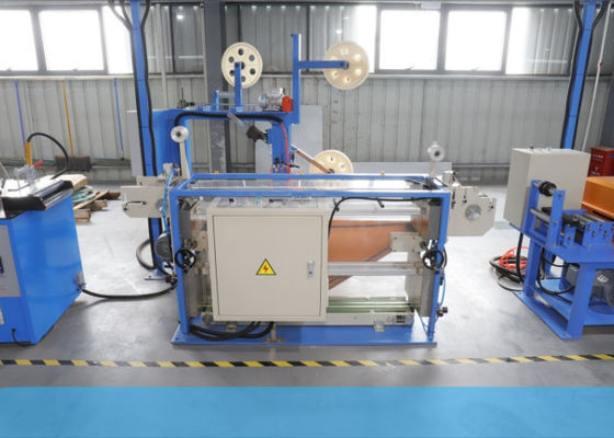 80m/Min máquina de fibra ótica do cabo do acumulador da fita de metal de 3 fases