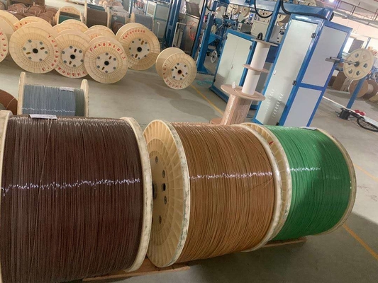 linha de produção fraca da extrusão do tubo do micro de 1.1-1.5mm para cabo fundido do micro ar