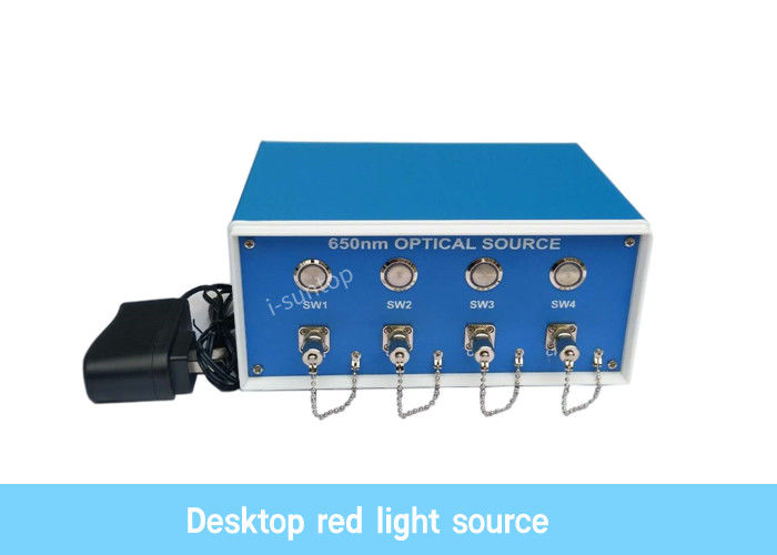 Cabo de remendo vermelho da fibra da máquina da fonte luminosa dos canais do Desktop quatro que faz a máquina